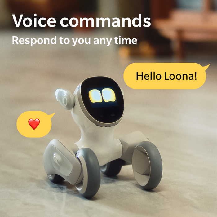 Loona Premium Smart Robot, AI PETBOT med laddningsdocka, KEYi Tech